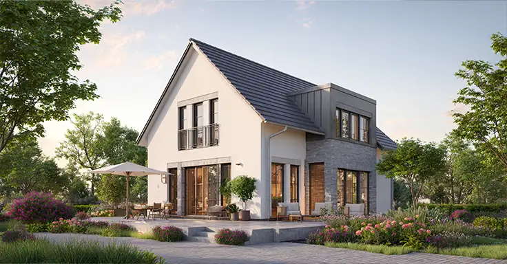 Einfamilienhaus mit Garten und Terrasse